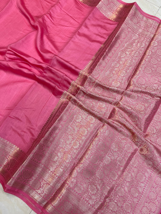 Pure Dupion Silk Banarasi Saree - The Handlooms