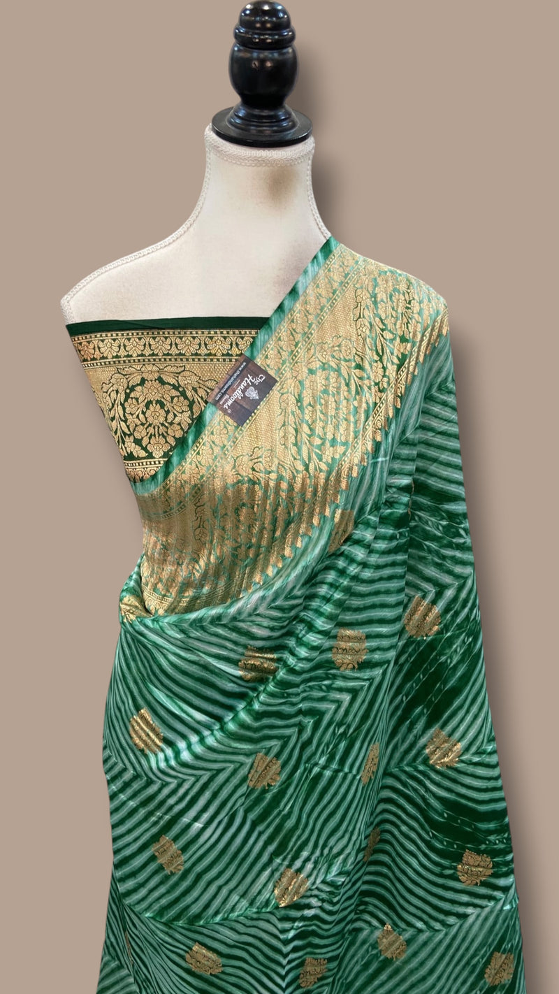 Pure Mango Silk Banarasi Handloom Saree