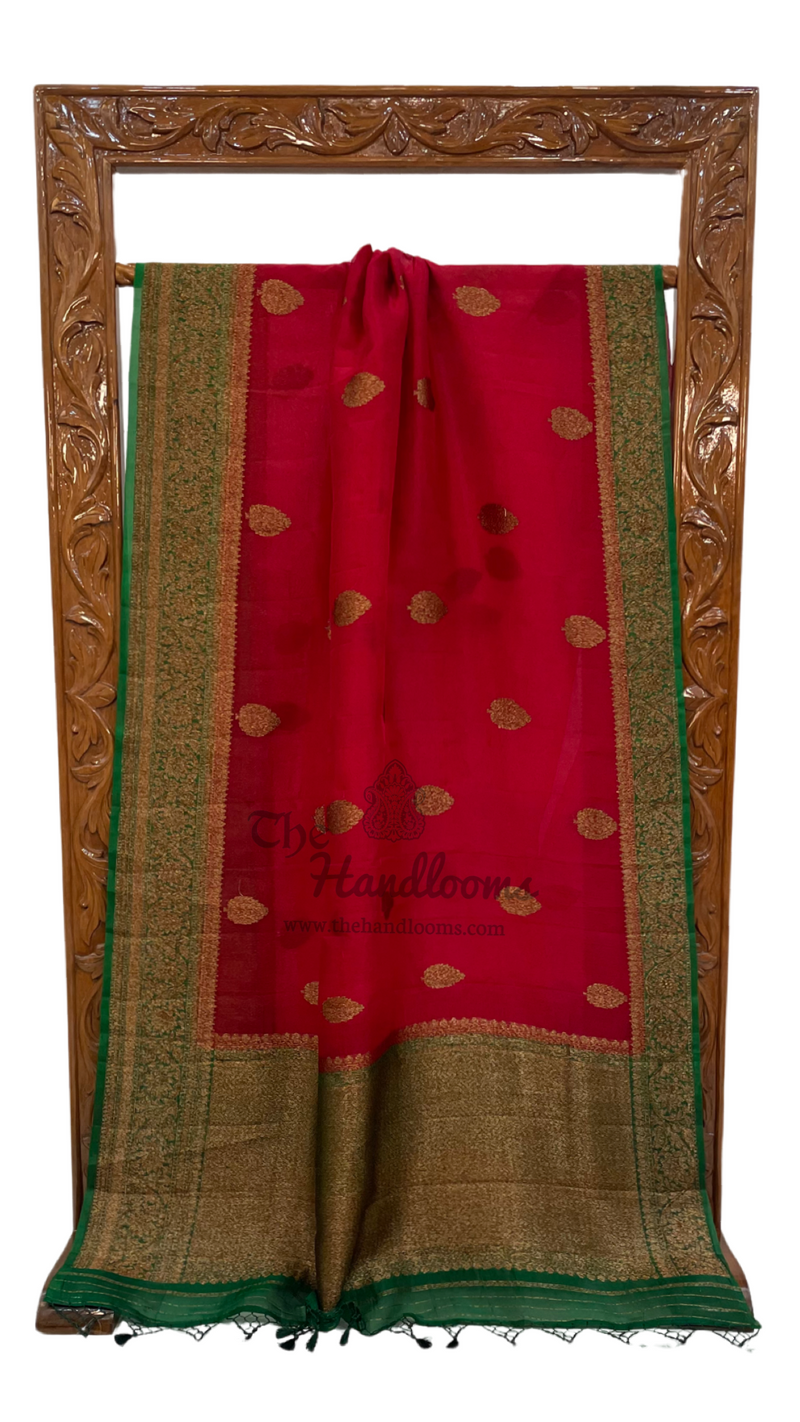 Pure Kora Handloom Banarasi Saree - The Handlooms