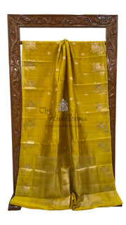 Pure Mango Silk Banarasi Handloom Saree - The Handlooms