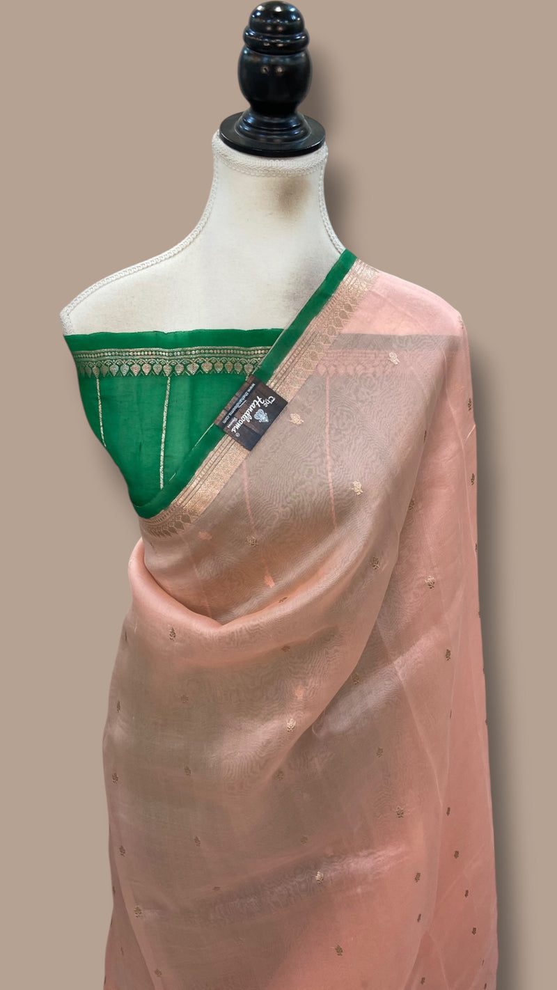 Pure Kora Silk Handloom Banarasi Saree