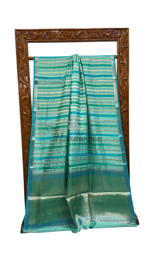 Pure Mango Silk Banarasi Handloom Saree - The Handlooms
