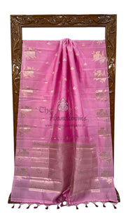 Pure Mango Silk Banarasi Handloom Saree - The Handlooms