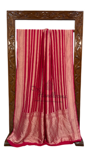 Khaddi Georgette Handloom Banarasi Saree - The Handlooms