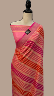 Rangkat Pure Chiffon Khaddi Banarasi Saree - The Handlooms
