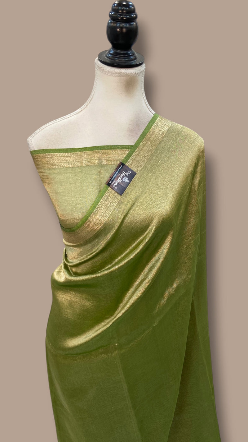 Pure Kora Tissue Handloom Banarasi Saree