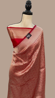 Pure Katan Silk Banarasi Handloom Saree - Tanchui Brocade - The Handlooms