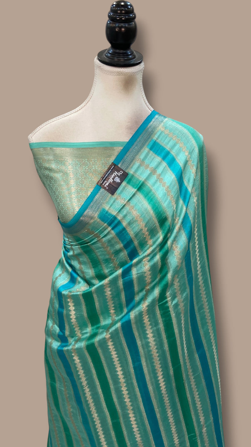 Pure Mango Silk Banarasi Handloom Saree