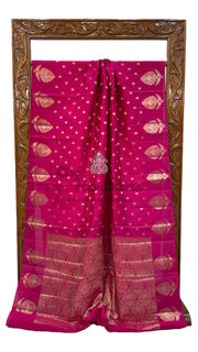 Pure Mango Silk Banarasi Handloom Saree - The Handlooms