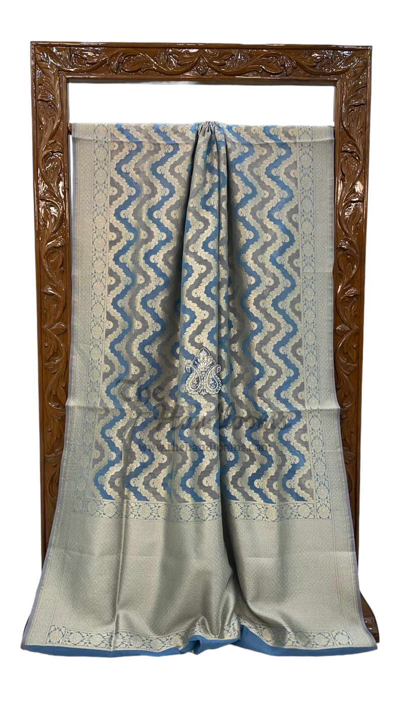 Pure Cotton Banarasi Brocade Handloom Saree - The Handlooms