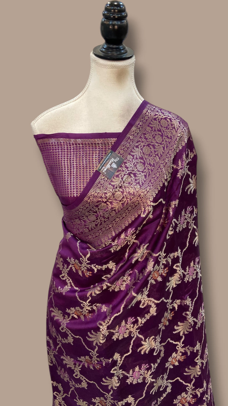 Pure Mango Silk Banarasi Handloom Saree
