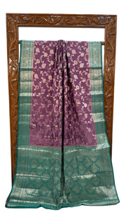 Pure Chiniya Silk Handloom Banarasi Saree - The Handlooms