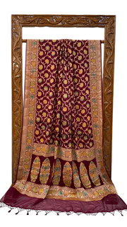 Pure Chiffon Khaddi Banarasi Saree - The Handlooms