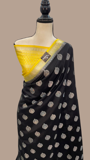 Pure Chiniya Silk Handloom Banarasi Saree - The Handlooms