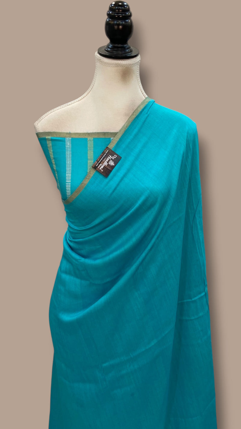Pure Moonga Georgette Handloom Banarasi Saree