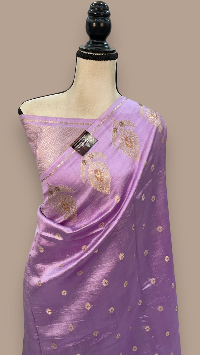 Pure Mango Silk Banarasi Handloom Saree - The Handlooms