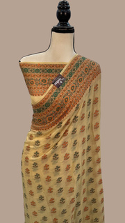 Pure Chiffon Khaddi Banarasi Saree - The Handlooms