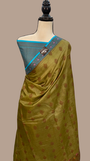 Pure Tussar Silk Handloom Banarasi Saree - The Handlooms