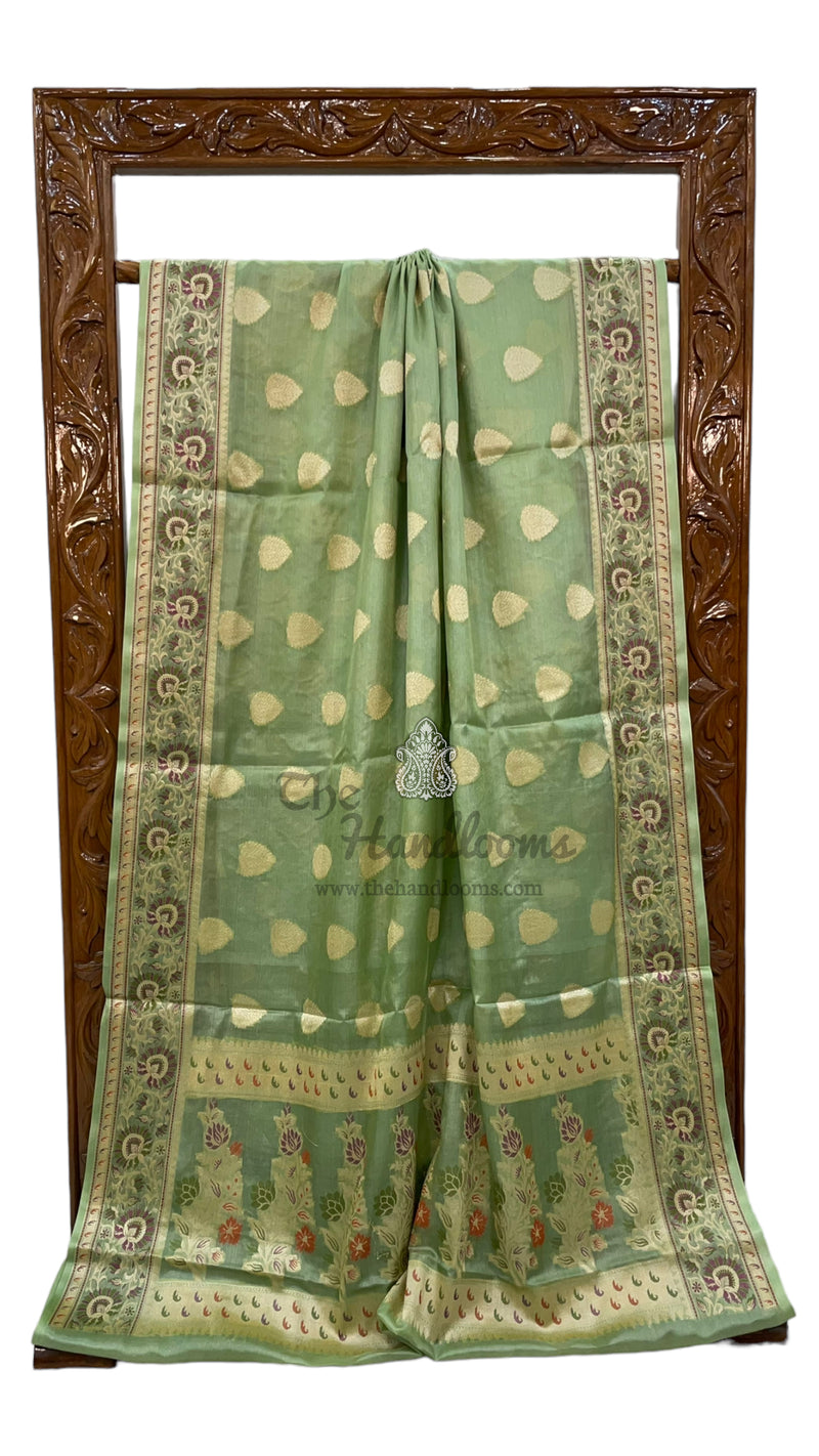 Pure Tussar Silk Handloom Banarasi Saree - The Handlooms