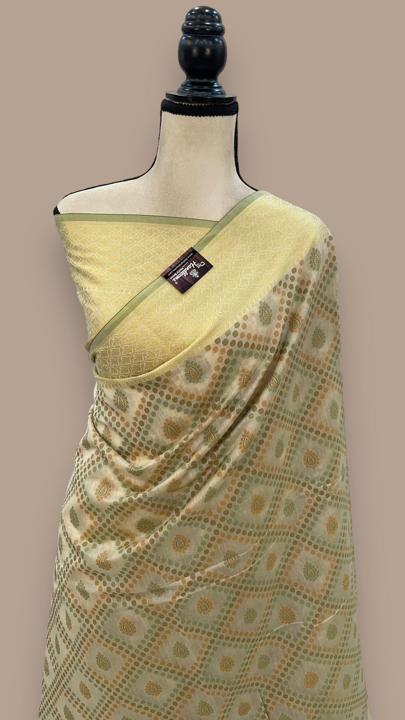 Pure Cotton Banarasi Handloom Saree - The Handlooms