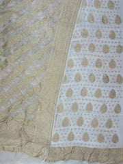 Khaddi Georgette Handlooms Banarasi Dress material - The Handlooms