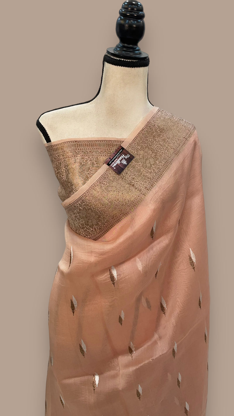 Pure Kora Handloom Banarasi Saree - The Handlooms