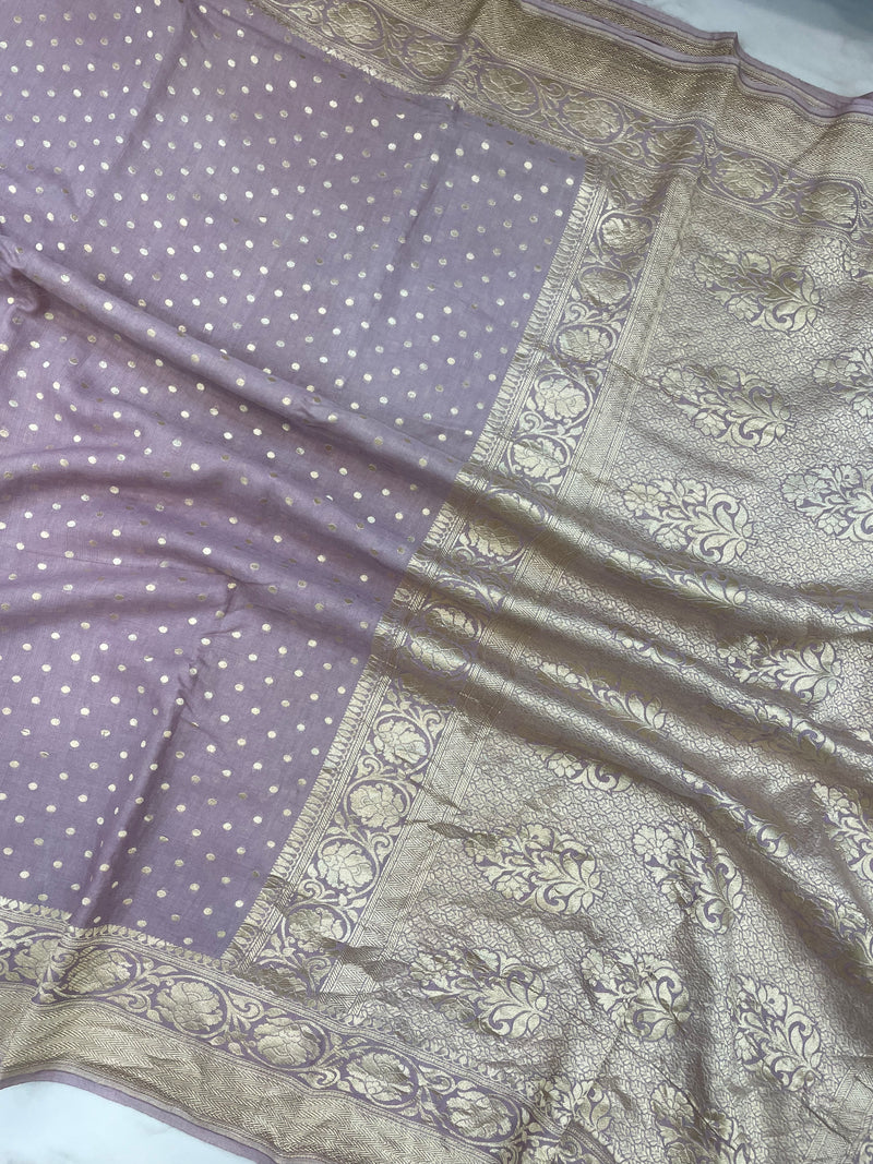 Moonga Georgette Handloom Banarasi Saree - The Handlooms