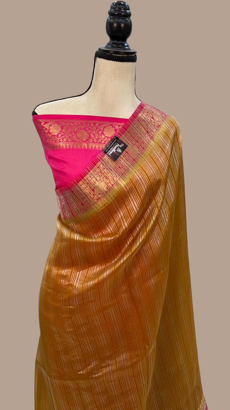 Pure Kora Handloom Banarasi Saree - The Handlooms