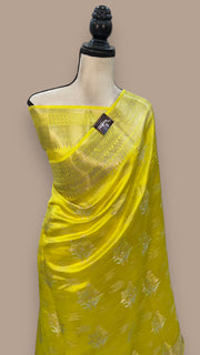 Pure Mango Silk Banarasi Handloom Saree - The Handlooms