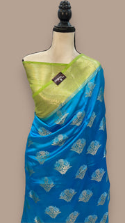 Pure Mango Silk Banarasi Handloom Saree - The Handlooms