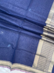 Pure Chanderi Handloom Banarasi Dupatta - The Handlooms