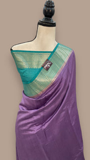 Pure Chiniya Silk Khaddi Handloom Banarasi Saree - The Handlooms