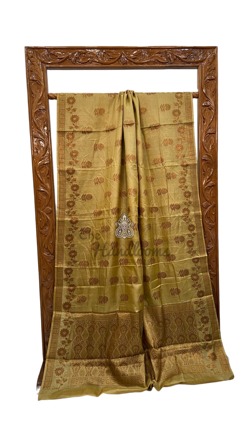 Pure Tussar Silk Handloom Banarasi Saree