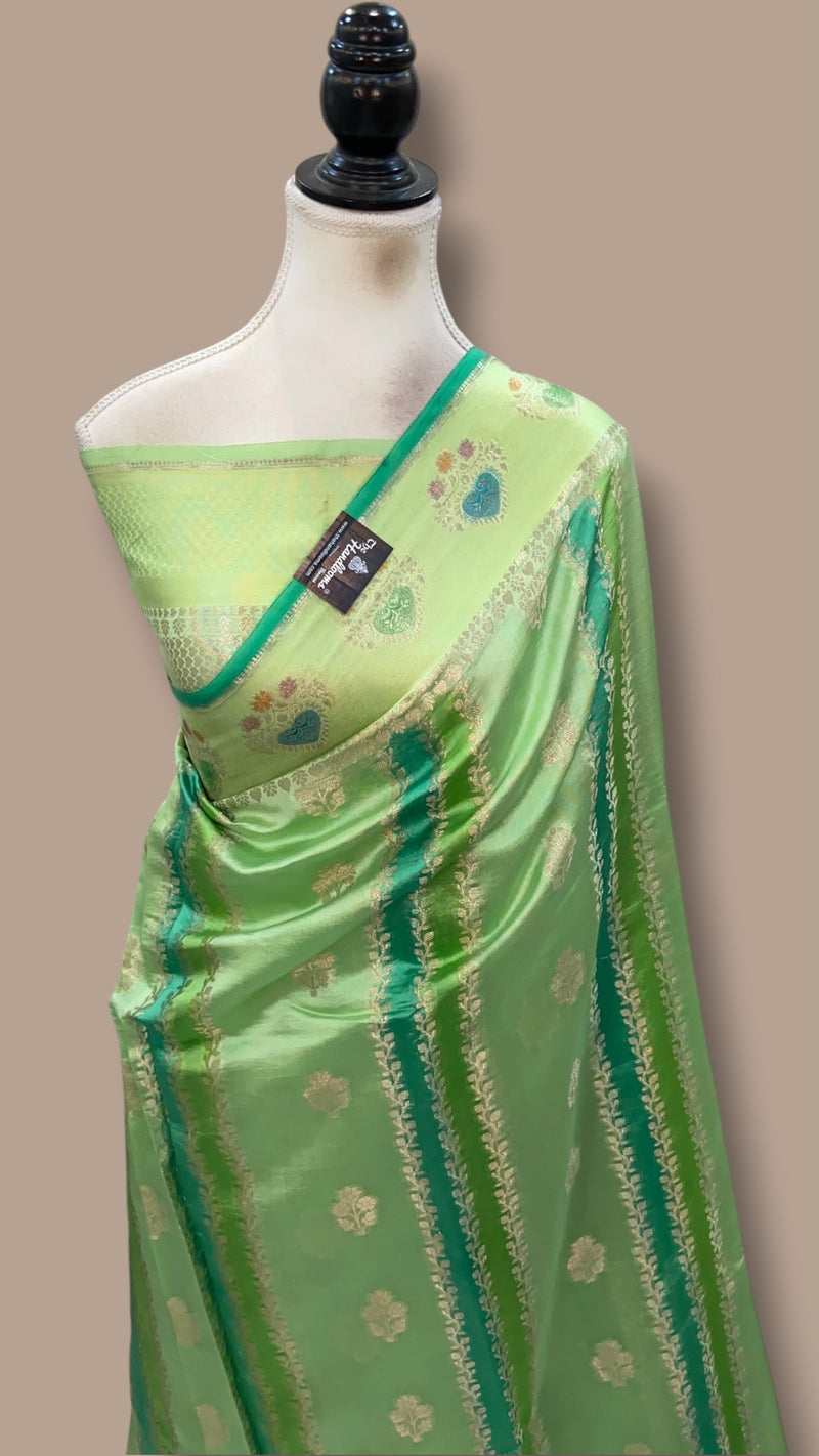 Pure Mango Silk Banarasi Handloom Saree