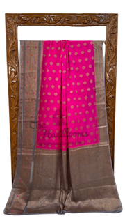 Pure Chiffon Khaddi Banarasi Saree - The Handlooms
