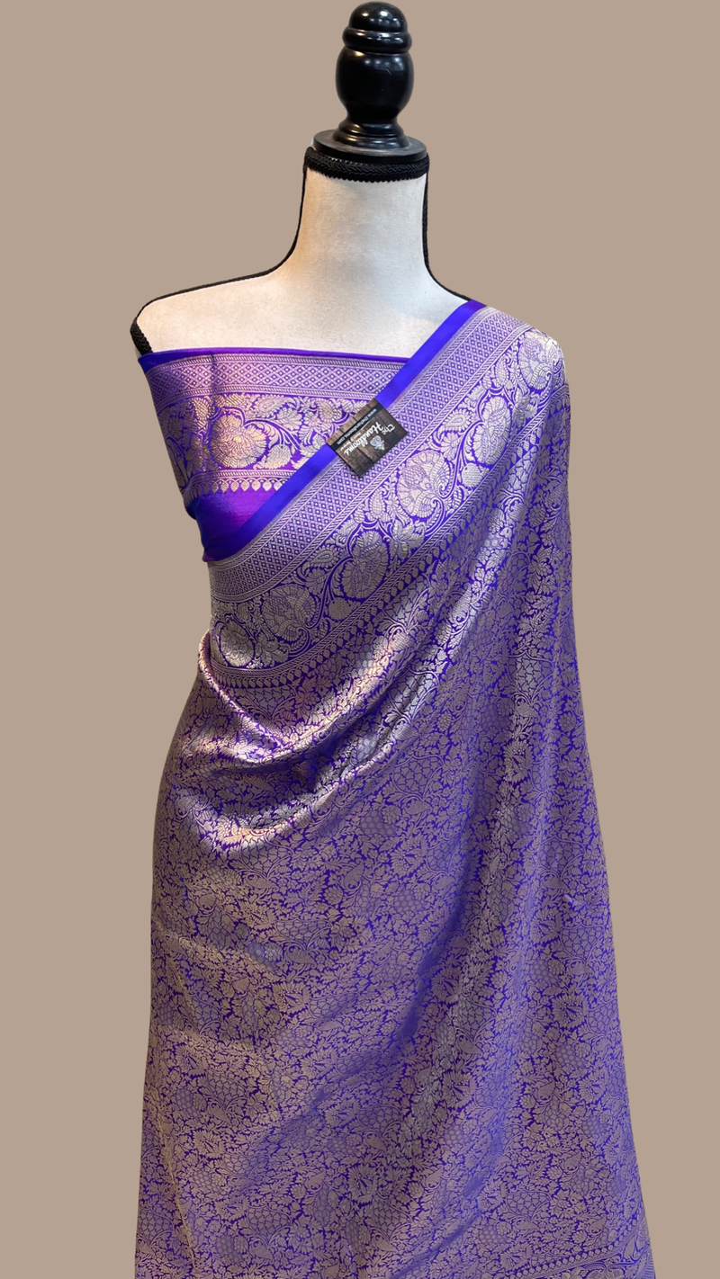 Pure Katan Silk Banarasi Handloom Saree - Tanchui Brocade - The Handlooms