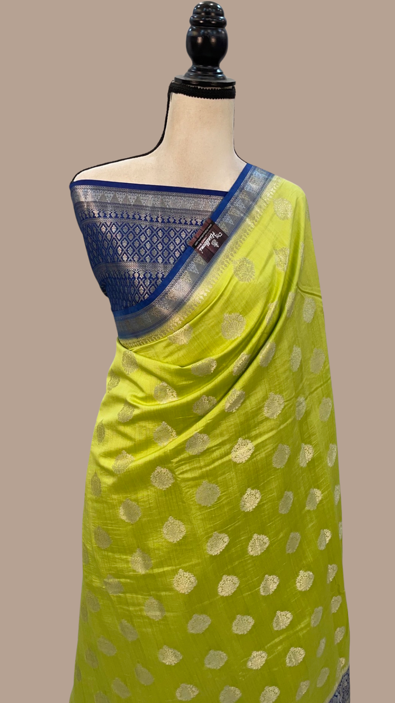 Pure Chiniya Silk Handloom Banarasi Saree - The Handlooms