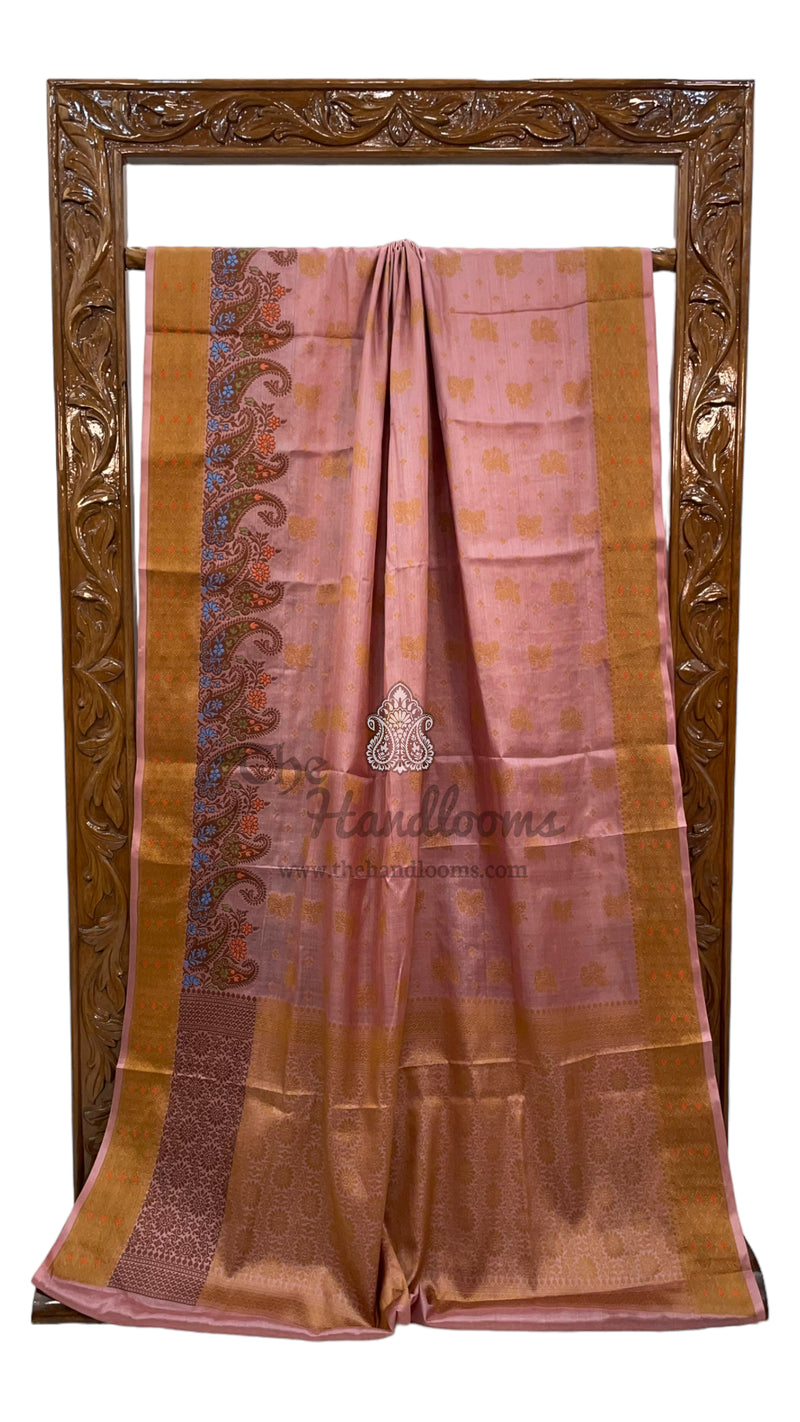 Pure Tussar Silk Handloom Banarasi Saree - The Handlooms