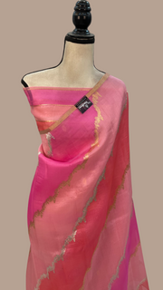 Rangkat Pure Kora Handloom Banarasi Saree - The Handlooms