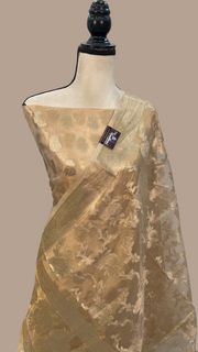 Pure Kora Tissue Handlooms Banarasi Dress material - The Handlooms