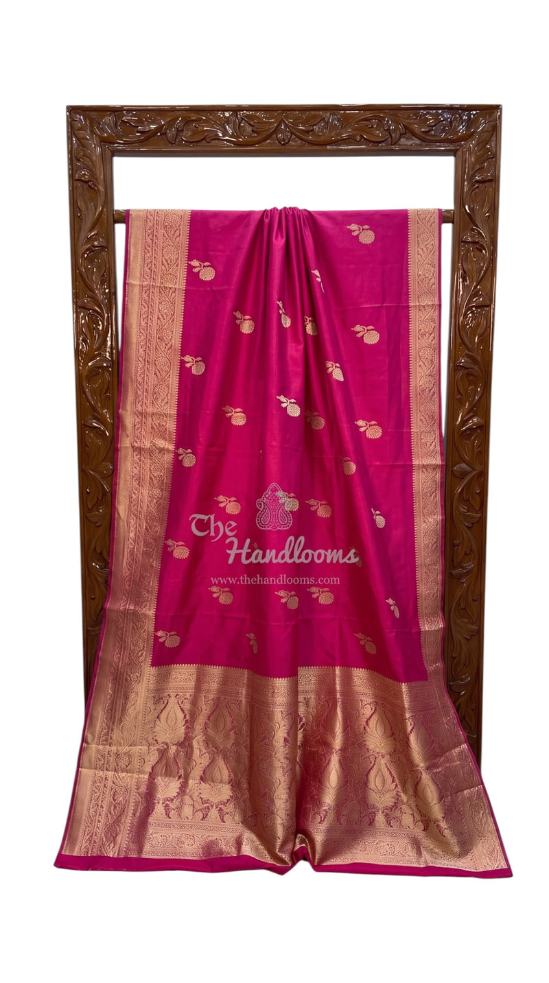 Pure Katan Silk Banarasi Handloom Saree - All Over Kadua Motifs