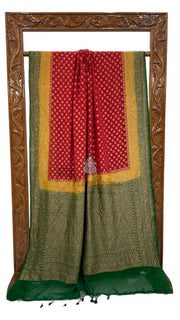 Khaddi Georgette Banarasi Saree -  Antique zari - The Handlooms