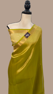 Pure Kora Tissue Handloom Banarasi Saree - The Handlooms
