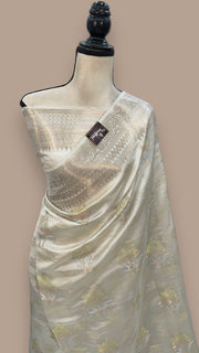 Pure Mango Silk Banarasi Handloom Saree - The Handlooms