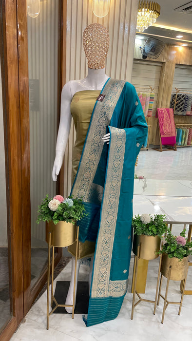 Pure Katan Silk Handlooms Banarasi Dress material