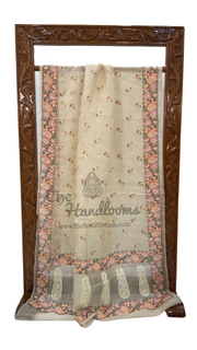 Pure Organza Chikankari Handloom Banarasi Saree - The Handlooms