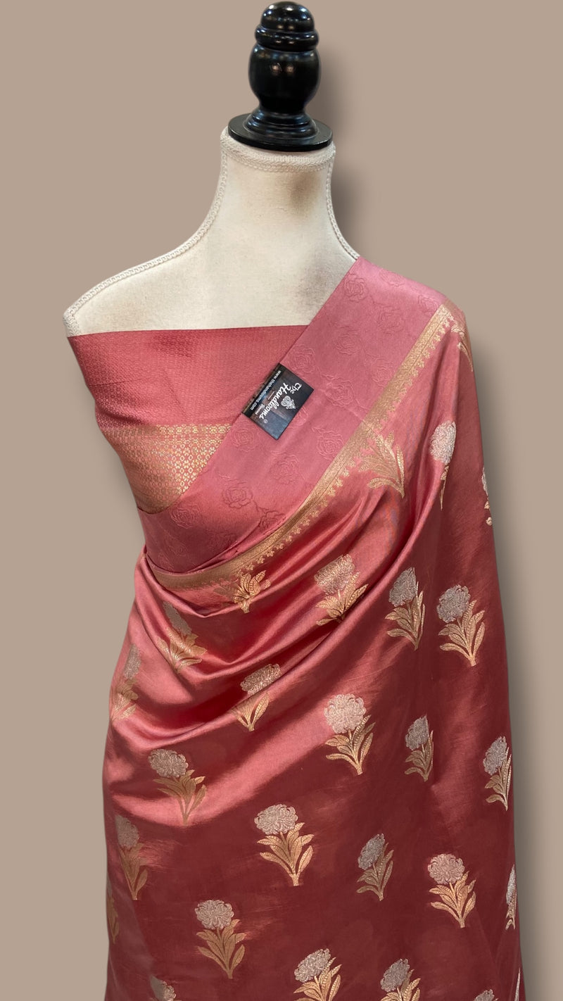 Pure Chiniya Silk Handloom Banarasi Saree