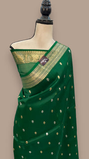 Pure Kora Handloom Banarasi Saree - The Handlooms