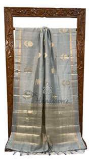 Pure Mango Silk Banarasi Handloom Saree - The Handlooms