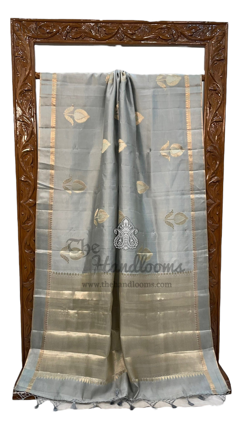 Pure Mango Silk Banarasi Handloom Saree - The Handlooms